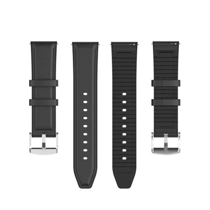 20mm Silicone Leather Watch Band For Samsung Galaxy Watch 3