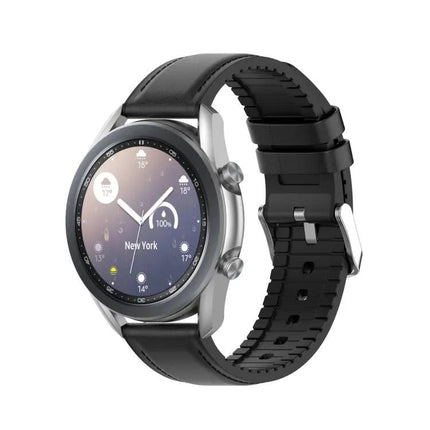 20mm Silicone Leather Watch Band For Samsung Galaxy Watch 3