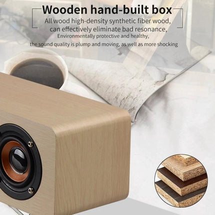 Wooden Clock Speaker With LED Clock For Home Use And Alarm tabletop Bluetooth wood enclosure with LED clock and stereo drivers