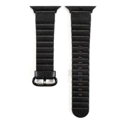 Leather Loop Stripe Replacement Strap for Apple Watch 41/44mm