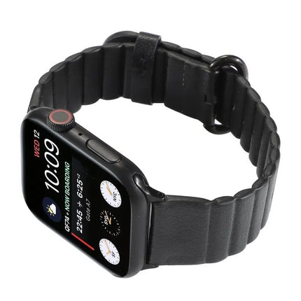Leather Loop Stripe Replacement Strap for Apple Watch 41/44mm