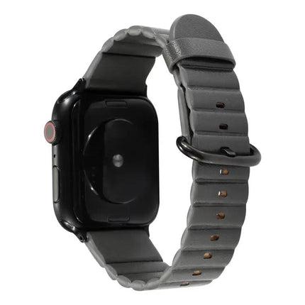 Leather Loop Stripe Replacement Strap for Apple Watch 41/44mm