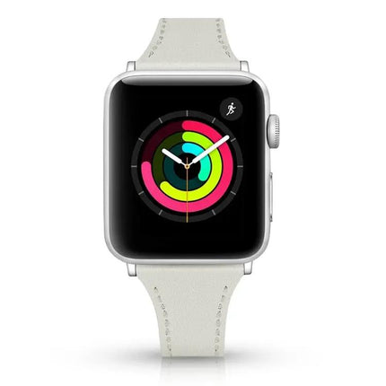 Leather Replacement Watch Band For Apple Watch 41mm 45mm