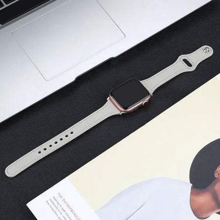 Leather Replacement Watch Band For Apple Watch 41mm 45mm