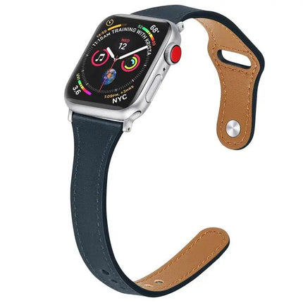 Leather Replacement Watch Band For Apple Watch 41mm 45mm