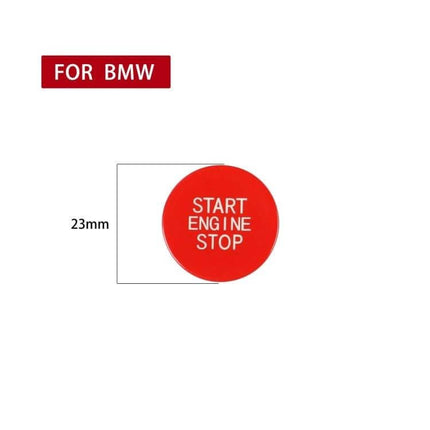 Push Button Start For BMW Three Series Car Interior Accessory red 23mm Start Engine Stop button replacement for BMW 3 Series
