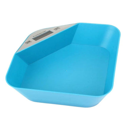 Bowl Shaped LED Kitchen Scale With Clear Readout For Everyday Use - compact blue bowl scale with LED display for kitchen and office measuring