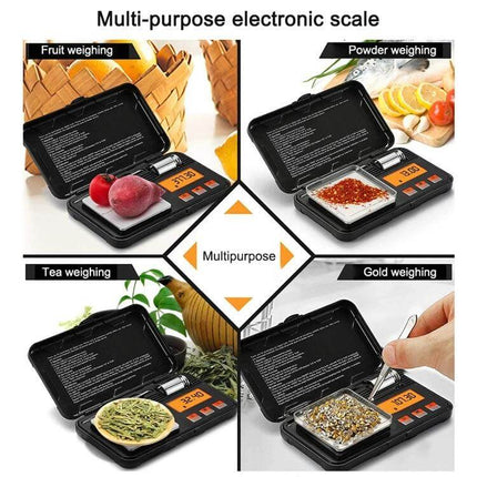 Portable Jewelry Scale 200g Capacity for Gems and Jewelry compact portable electronic scale with 58×58mm pan and HD LCD for gems jewelry weighing