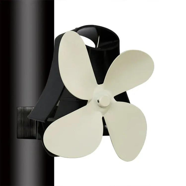 Quiet Aluminum Heat-Powered Fan for Fireplace Air Circulation | Syndmart