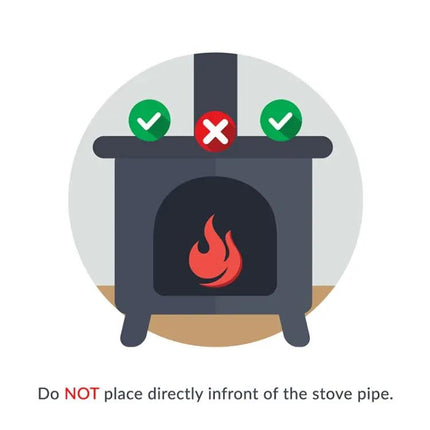 Heat-Powered Fireplace Fan for Efficient Stove Heat Distribution