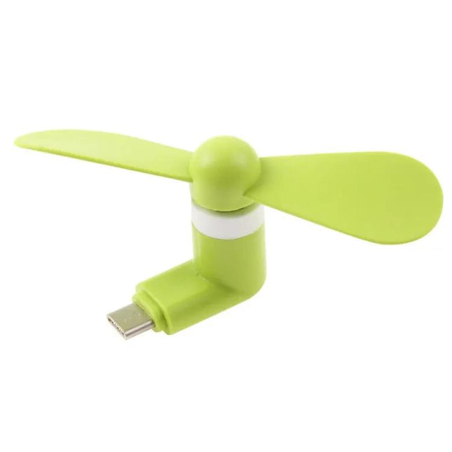 Compact Portable Fan for Smartphone Cooling via USB-C Port