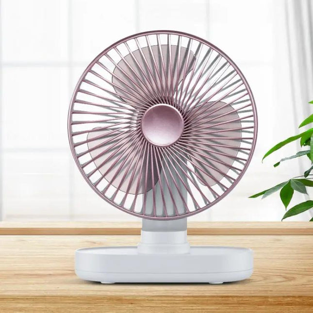 Rechargeable Desktop Oscillating Fan With Four Speeds