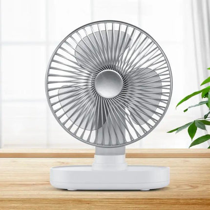 Rechargeable Desktop Oscillating Fan With Four Speeds