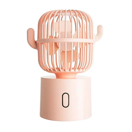 Cactus Portable Mini USB Fan With Oscillating Head For Desk