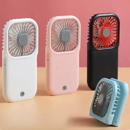 Foldable Portable Handheld Neck And Desktop Fan With USB