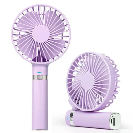 Compact Portable Foldable Handheld Electric Fan with Night Light