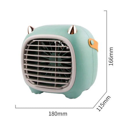 Little Monster Desktop Water Cooling Fan with Humidifier compact mint desk fan and humidifier for personal cooling and bedside use