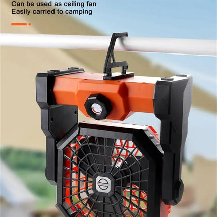 X3 Portable Rechargeable Fan With LED Night Lamp For Outdoor Use | Syndmart