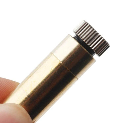 NEJE 1500mW Blue Laser Module for DIY Wood Engraving compact brass module close-up held between fingers