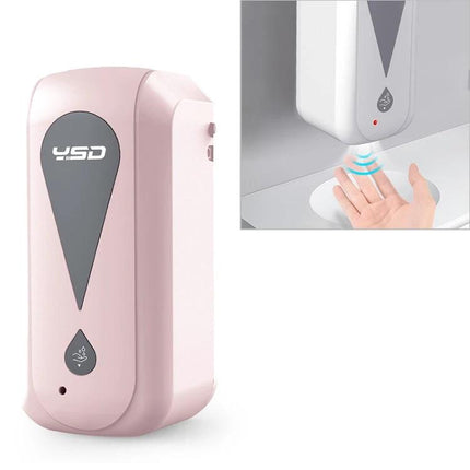 Automatic Touchless Spray Dispenser for Home Sanitizing wall-mounted infrared hand sanitizer dispenser in pink for kitchen and entryway