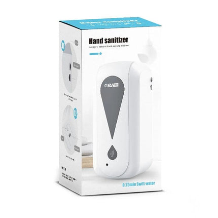 Automatic Touchless Spray Dispenser for Home Sanitizing wall-mounted infrared sensor sanitizer dispenser in white, no-touch hand sanitizer