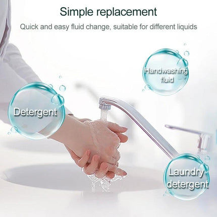 Automatic Touchless Spray Dispenser for Home Sanitizing near sink dispensing sanitizer for handwashing, suitable for detergent and laundry detergent
