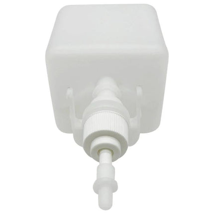 Wall-Mounted Container For Daily Hand Sanitizer In Bathrooms white wall-mounted pump dispenser for compact bathroom use