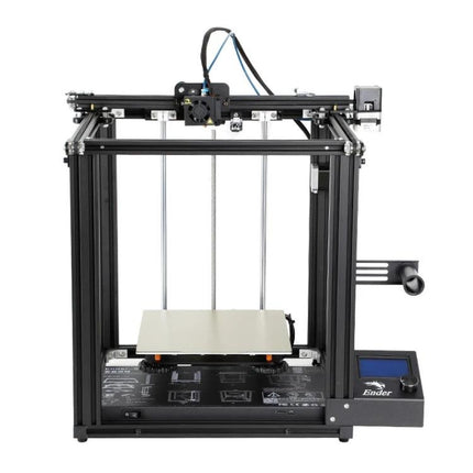 Creality Double-Sided PEI Printing Plate with Magnetic Base installed on a Creality 3D printer showing flexible removable print surface