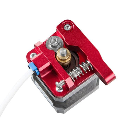 Creality All-Metal Bowden Extruder Kit for Ender-3 Series 3D Printers red aluminum upgrade showing gear, spring and PTFE tube