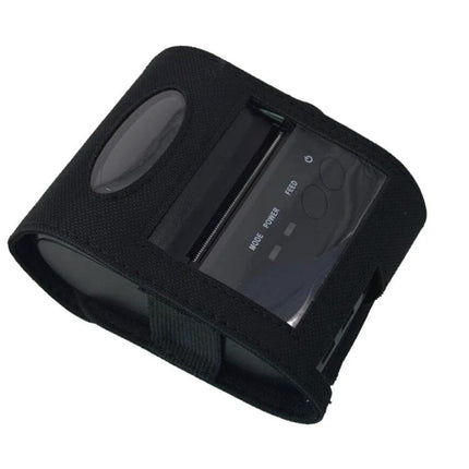 Bluetooth Thermal Receipt Printer for Mobile Use compact portable black thermal printer with protective case for field technicians