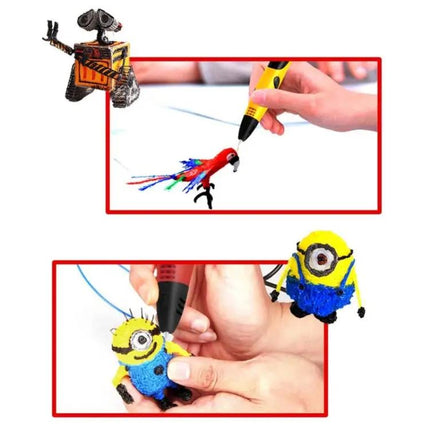 3D Printing Pen for Kids Creative Drawing with LCD Display