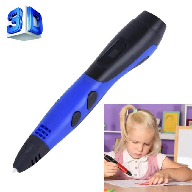 3D Printing Pen for Kids Creative Drawing with LCD Display