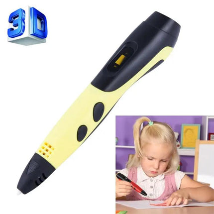 3D Printing Pen for Kids Creative Drawing with LCD Display