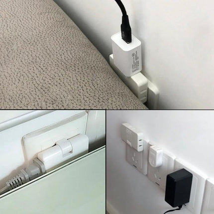 Rotating Multi-Outlet Extension Socket for Daily Convenience Use - compact rotating plug used to charge multiple devices in tight spaces