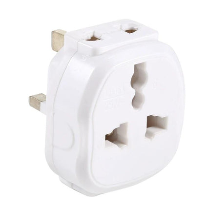 Universal Multi-Plug Travel Adapter for UK and International Use white UK plug adapter for smartphones laptops compact travel