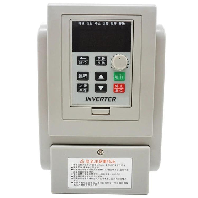 Inverter for Operating Three-Phase Motors on Single-Phase Power – compact wall-mount VFD for pumps, fans, workshops and farms (220V single-phase to three-phase)