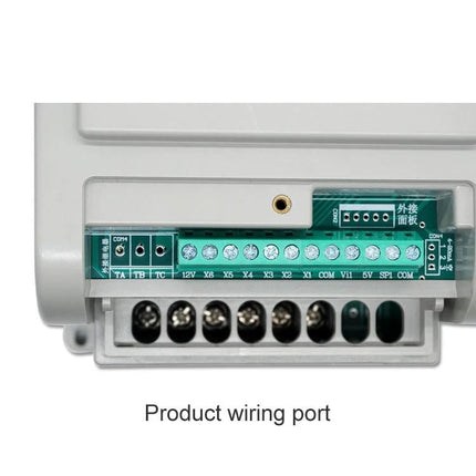 Inverter for Operating Three-Phase Motors on Single-Phase Power - close-up of product wiring port and terminal connections