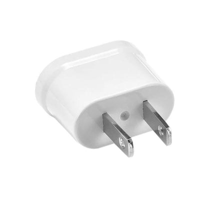 Universal Travel Adapter for EU to US Plugs and Everyday Use - Compact white EU to US plug converter for laptops and phones