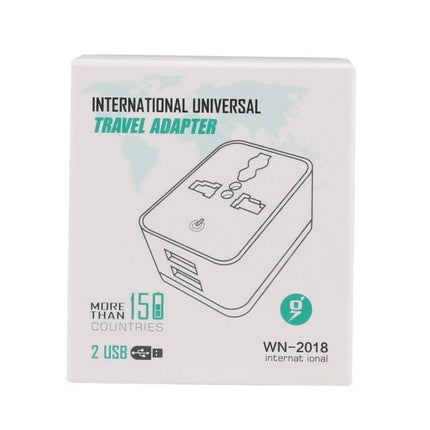 Convenient USB Charger for Daily Travel and Home Use - compact dual USB international travel adapter for phones and tablets