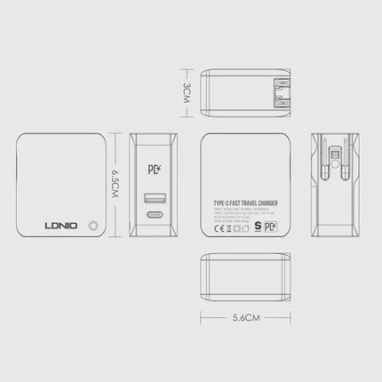 LDNIO Foldable Charger for Travel and Everyday Device Needs