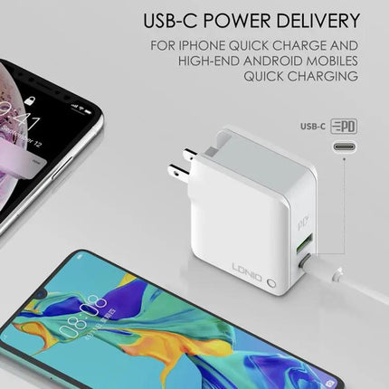 LDNIO Foldable Charger for Travel and Daily Essentials