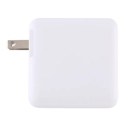 Compact USB Charger for Daily Travel and Home Use — white compact wall charger with foldable prongs, pocketable design for smartphone, tablet, laptop