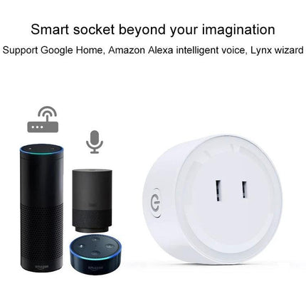 WiFi Smart Socket with App Control and Scheduling Features - white plug works with Alexa and Google Home for remote control and scheduling