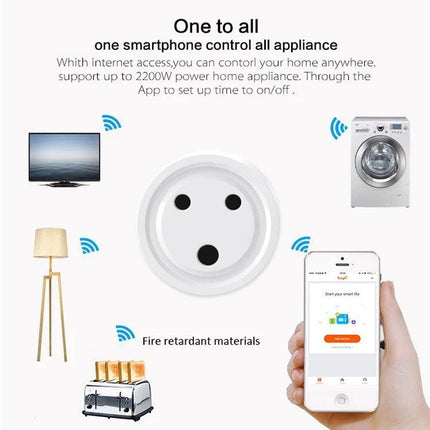 Smart WiFi Plug for Remote Scheduling and Device Control in South Africa - smartphone-controlled plug for lights, TV, washer and coffee maker