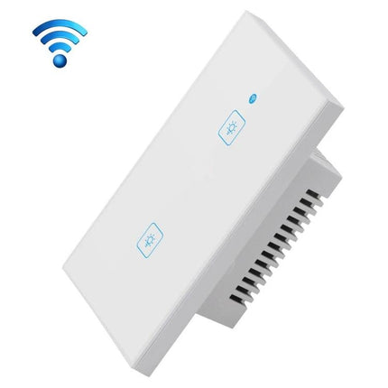 EWeLink 2-Gang Smart Wall Switch with Touch and App Control - white dual touch panel for smart home lighting