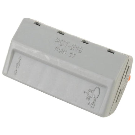 8-Port Wiring Connector for Safe Electrical Junctions in Lighting gray PA66 8-port quick-connect for home and office lighting installations