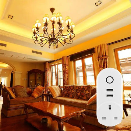 WiFi Smart Plug Socket with Alexa and Google Home Control
