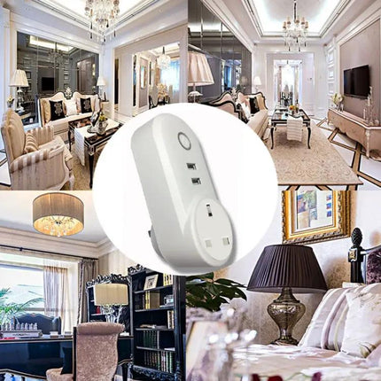 WiFi Smart Plug Socket with Alexa and Google Home Control