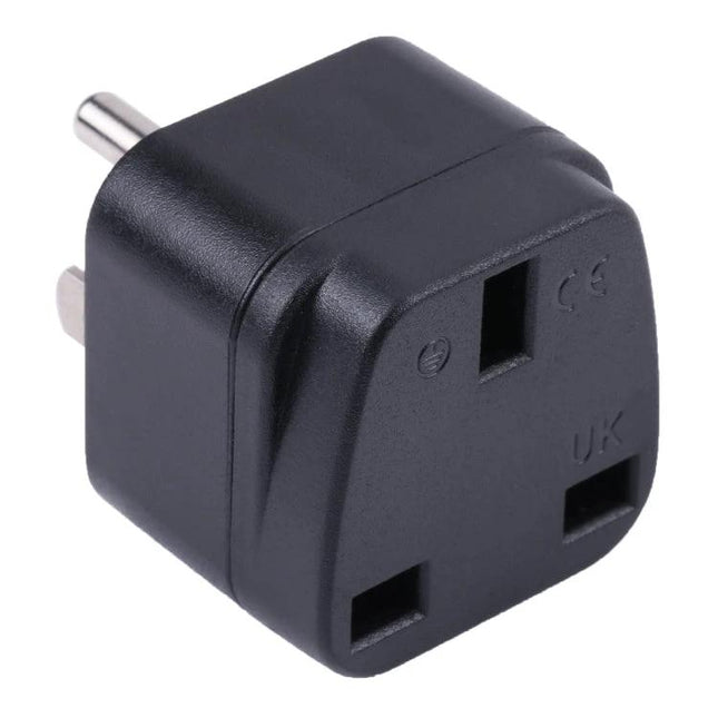 UK to US and Mexico Portable Plug Adapter for Travel Use compact black adapter converting UK plugs for US and Mexico travel charging