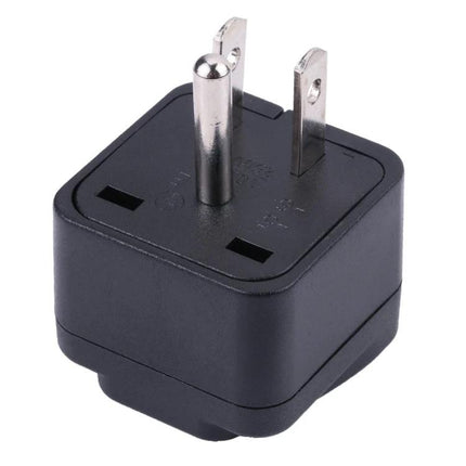 Universal Travel Adapter for International Outlets and Devices - compact black plug adapter for charging phones laptops and cameras up to 250V 10A